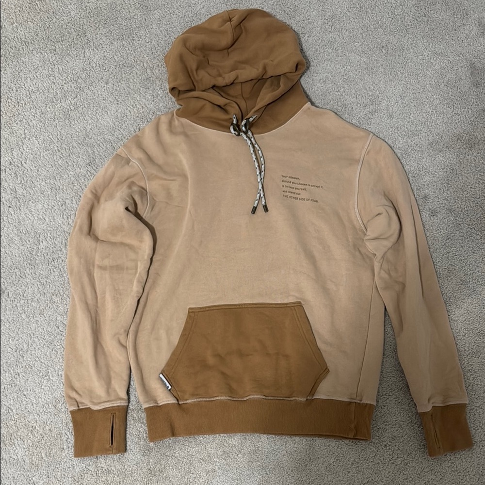 Tan and Brown Hoodie